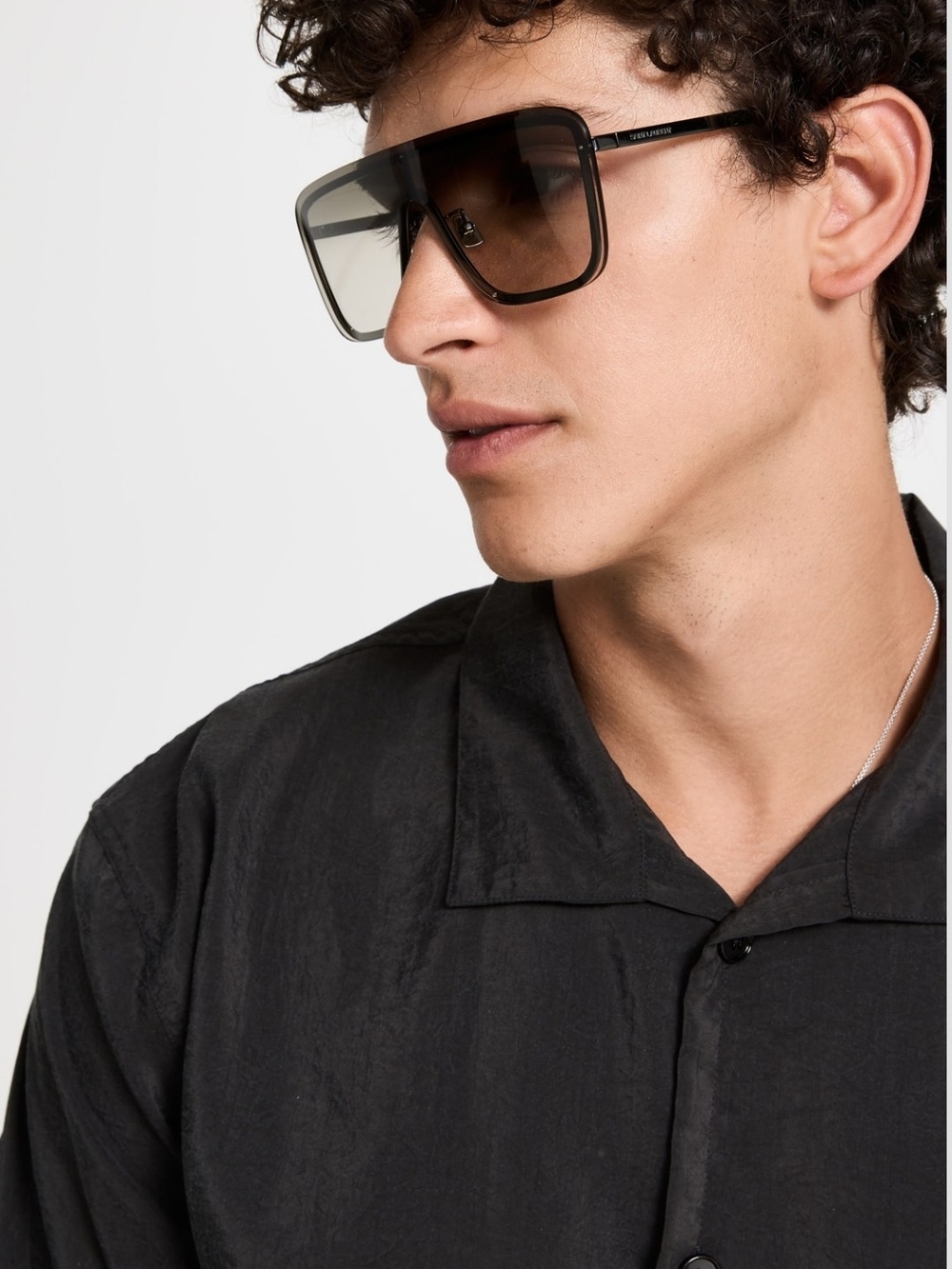 Saint Laurent Oversized Shield Sunglasses SI364 - Picture 5 of 7